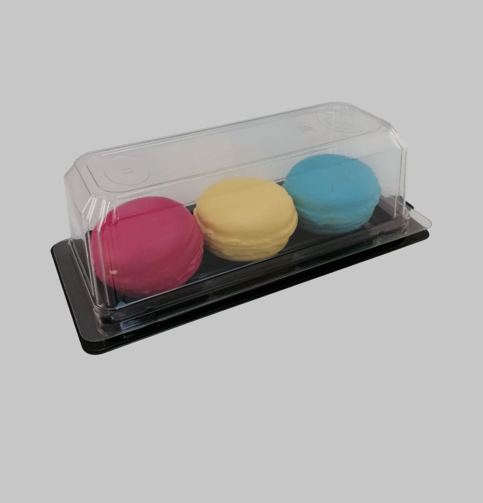 Упаковка для пирожного Эклер 150х53х55 мм, дно коричневое 2