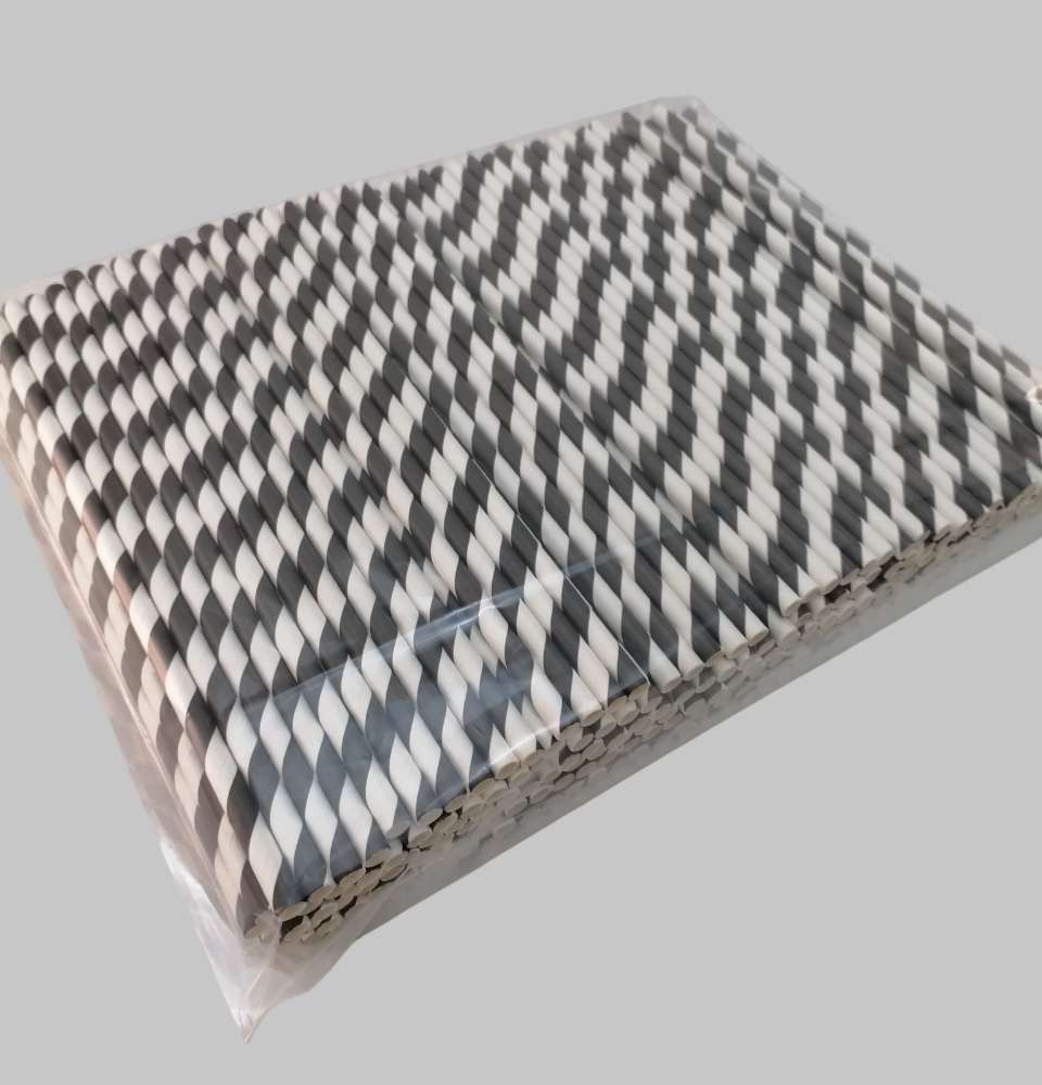 трубочки бумажные черно белые 2005