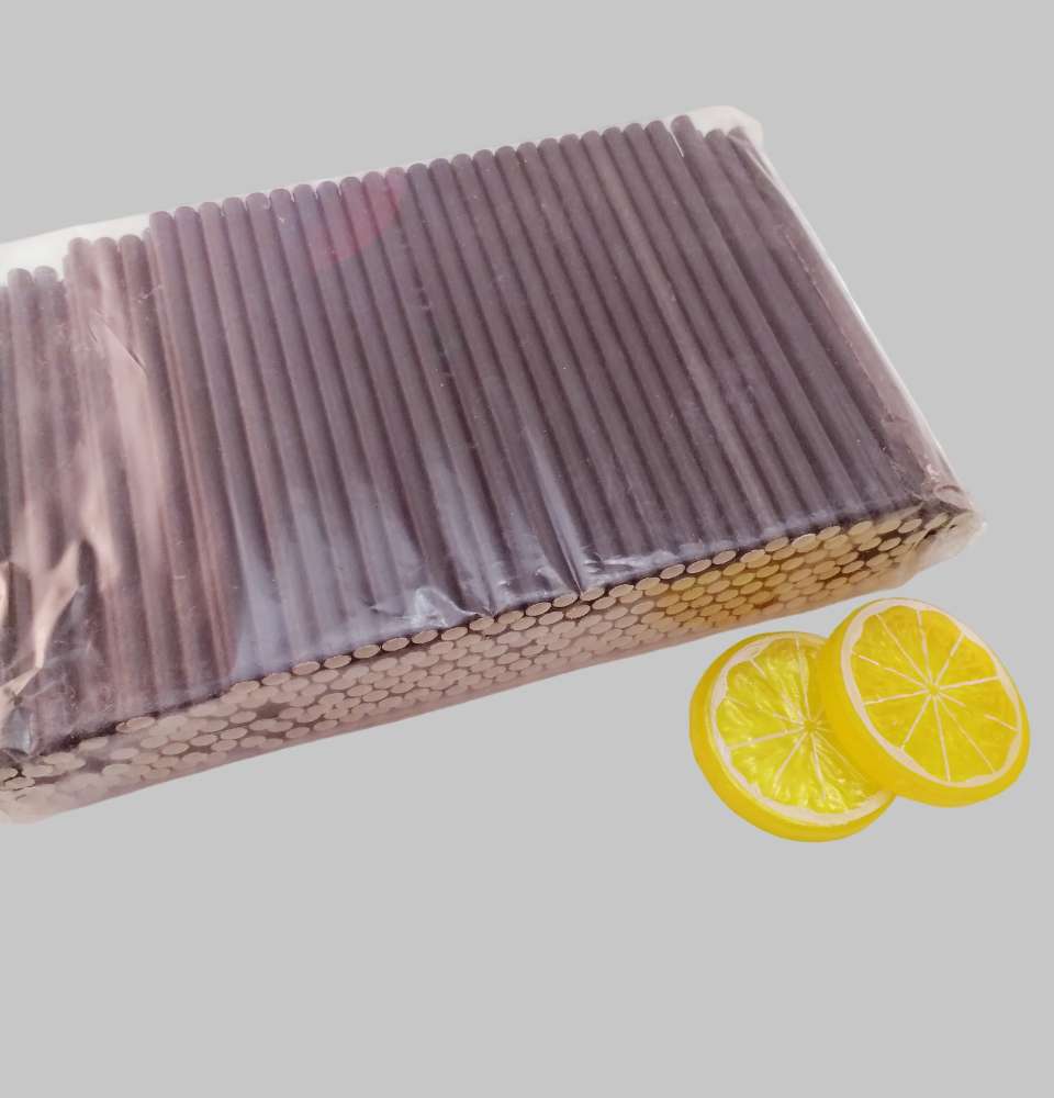 трубочки бумажные черные 1405