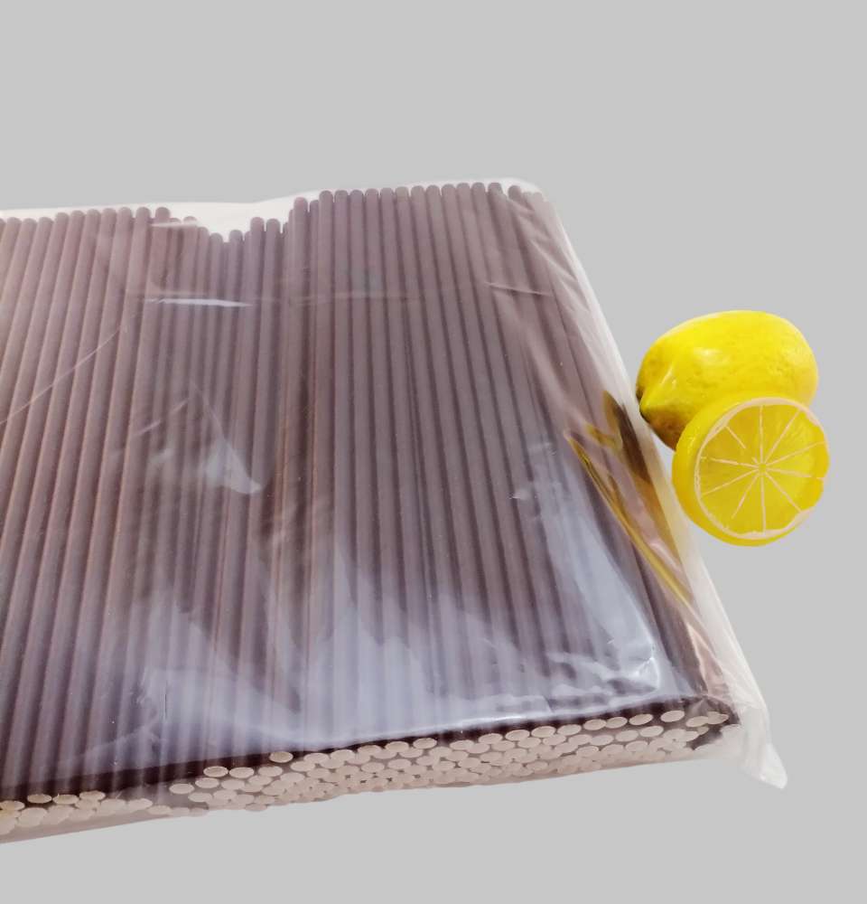 трубочки бумажные черные 2405