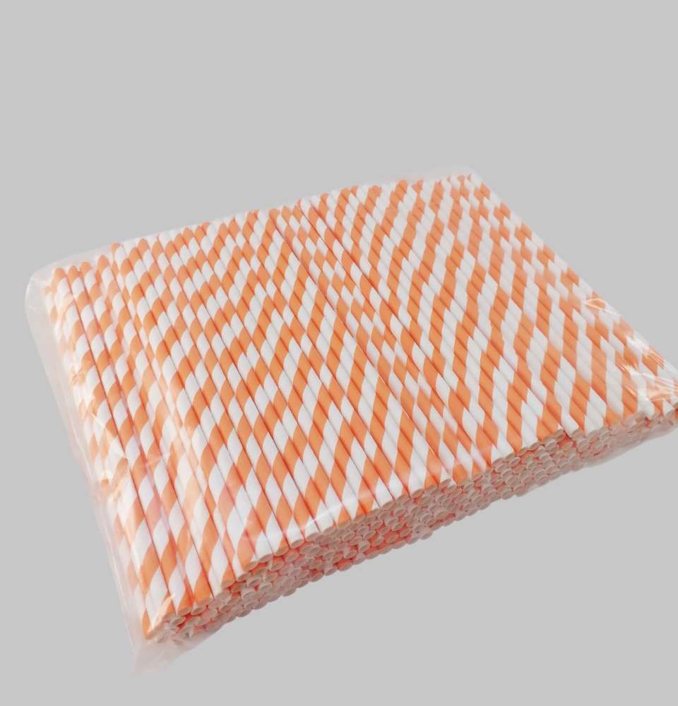 трубочки бумажные красно-белые 2005